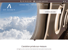 Tablet Screenshot of jet-agency.com